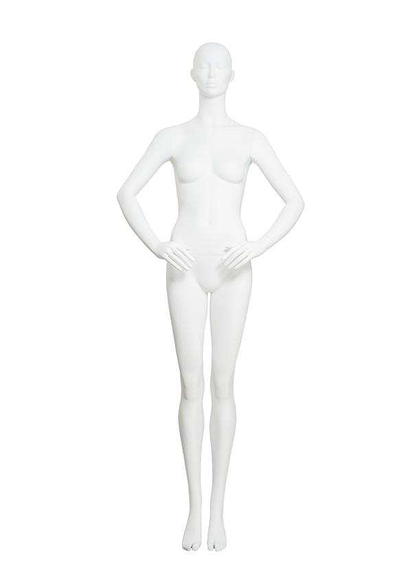 Female Mannequin, Abstract Style - Arms at Side Pose